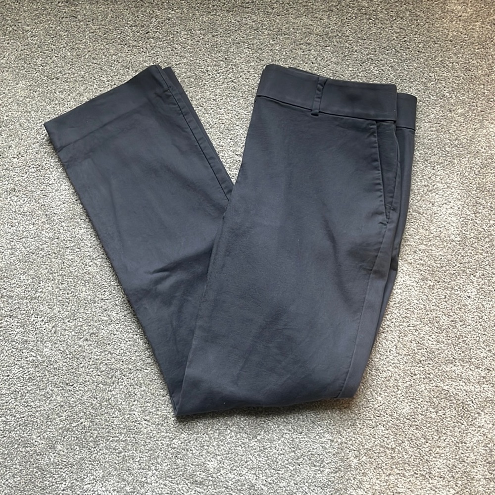 LOFT Gray Curvy Women's Pants
